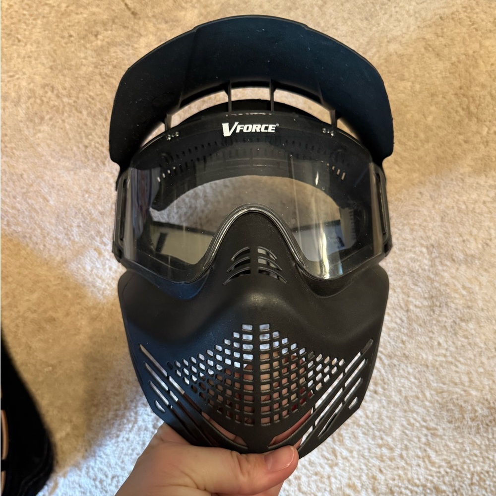 Black paintball Mask